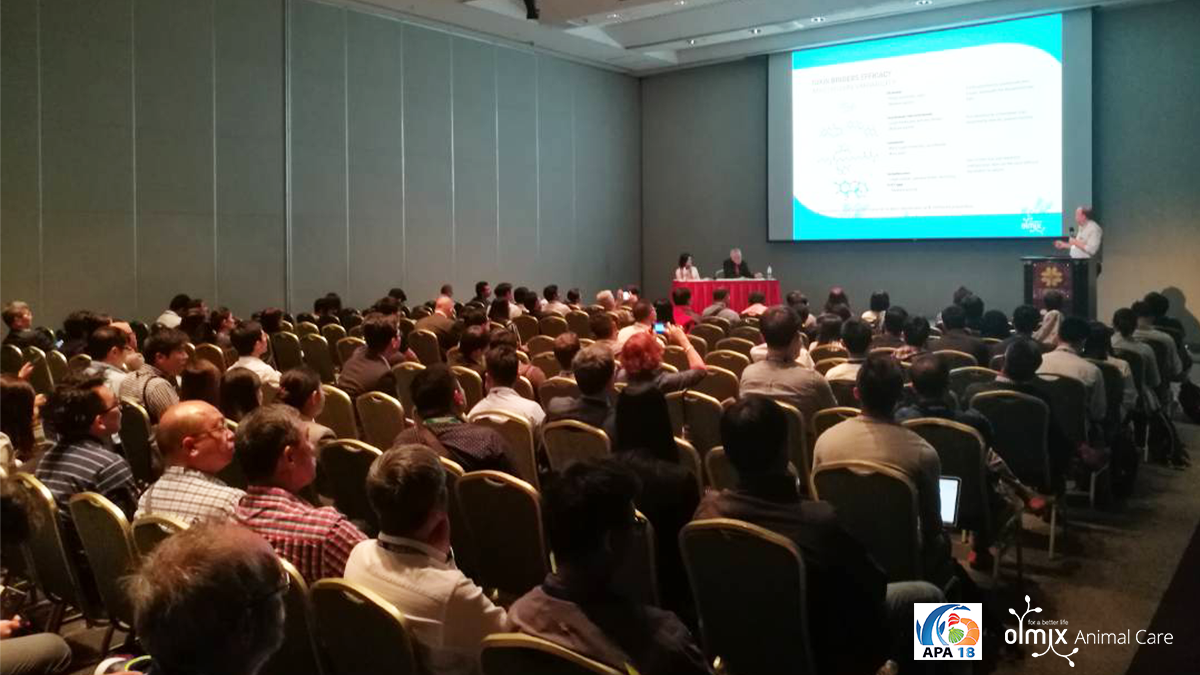 olmixgroup's tweet image. At the same time, Mr Maarten Jay van Schoonhoven, Olmix's Aqua Product Manager, is delivering a scientific lecture on mycotoxins in aquaculture feeds. #asianpacificaquaculture #mycotoxinrisk