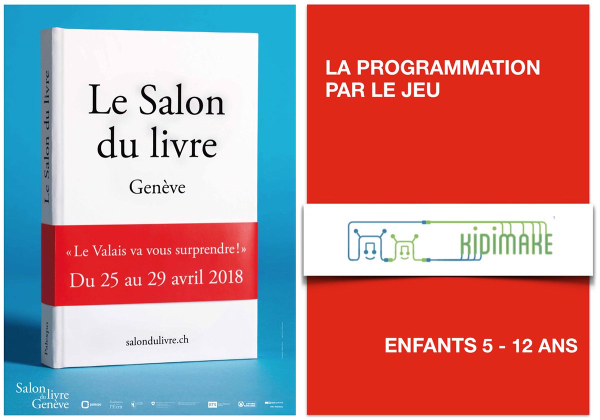 kidimake's tweet photo. Venez nous retrouver au Salon du Livre de Genève sur le stand de l'Université de Genève A129 pour une activité dédiée aux 5-12 ans, imaginée par #kidimake ! https://t.co/Y63TCHklUI