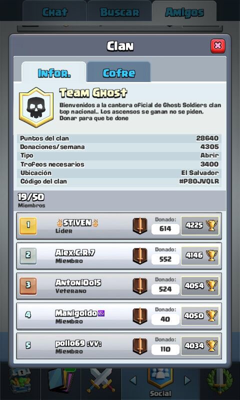 Para los que gusten entrar a nuestra cantera estamos reclutando personal, requisitos: ponerle amor al equipo 
@byMouseYT @ligasgoldmaster <a href="/ComunidadSLVCR/">Comunidad Salvadoreña de Clash Royale</a> @Skull_ArmySLV  RT 🔁 se agradece