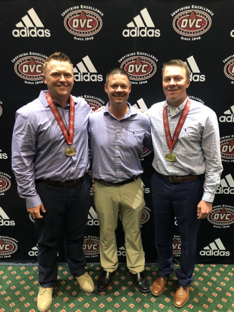 CoachDBrownSIUE's tweet photo. Congratulations to Kyle Slattery and Jordan Harre being named to the All-OVC Conference Team! Very proud coach! https://t.co/E33fu3YtZ2