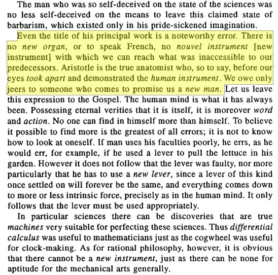 Okay, Bacon was a very ungrateful and unpleasant person. But what about his method? What's wrong with it, you ask? Maistre provides us with a straightforward answer:"Luciferianism."