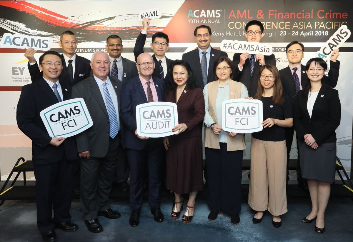acams_aml's tweet photo. A hearty congratulation for our Advanced Certifications Graduates! We are happy to share the excitement and seeing you all during the APAC Conference.
Let's give them a real big hand!
#ACAMSAsia #HongKong #AdvancedCertifications https://t.co/M2IvzGQBZM