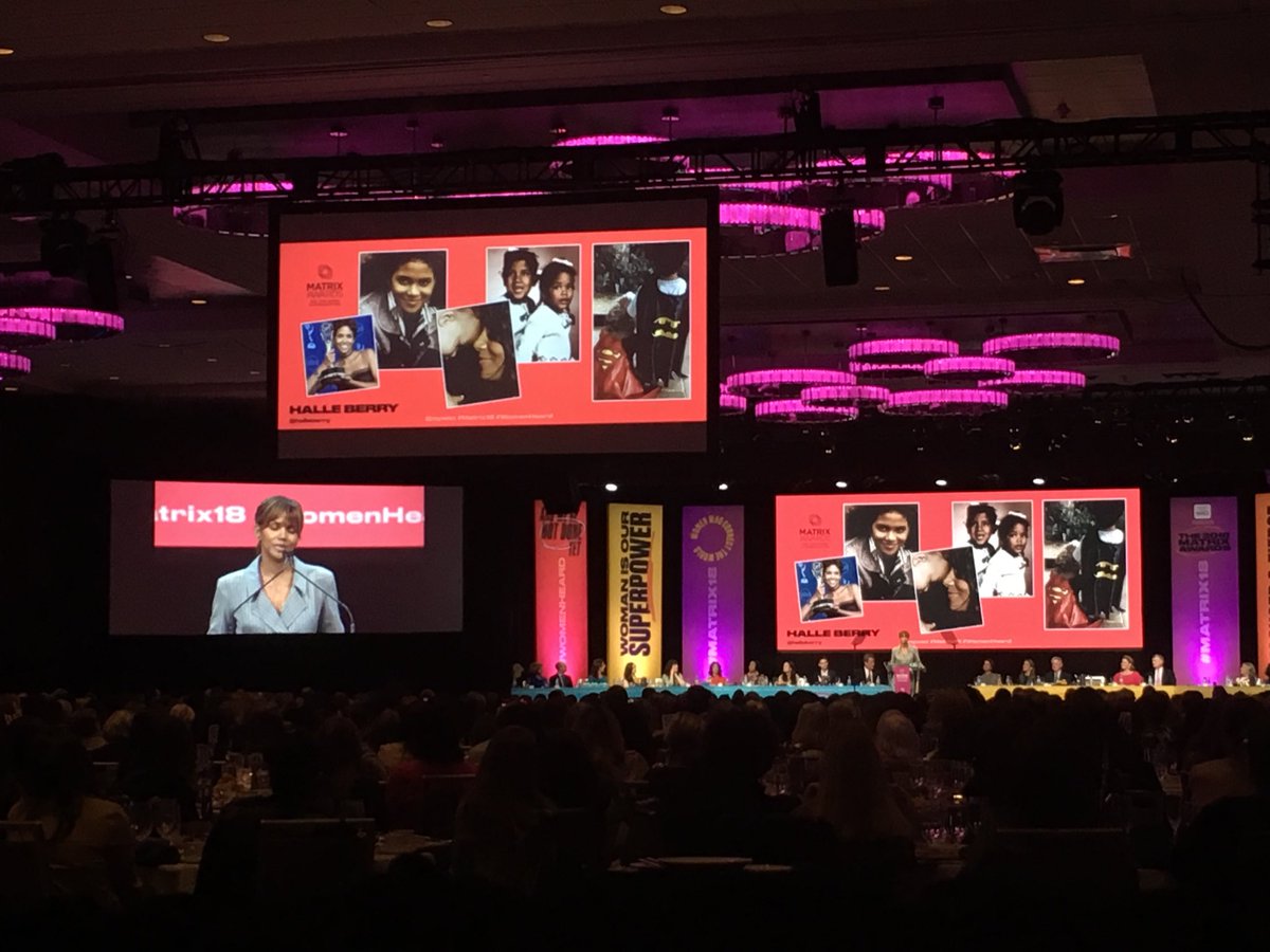 JunePrice21's tweet image. Another outstanding #matrix18 @NYWICI @halleberry