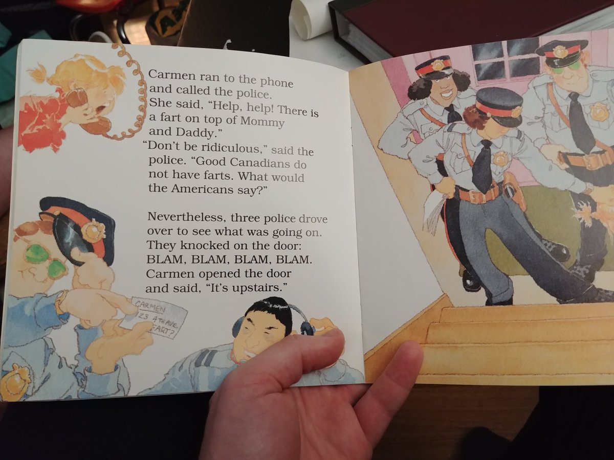 page from the book "the fart" by Robert Munsch