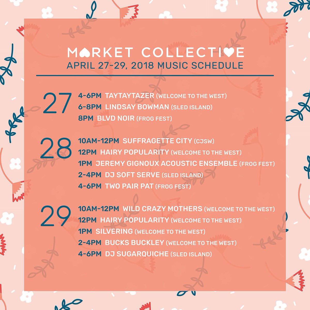 Welcome To The West (@welcomethewest) on Twitter photo Spring is back + the first <a href="/mrktcollective/">Market Collective</a> of 2018 returns to Chinatown featuring <a href="/sledisland/">sledisland</a> and @frogfestalberta DJ sets💋🌸💋#marketcollective Spring is back + the first <a href="/mrktcollective/">Market Collective</a> of 2018 returns to Chinatown featuring <a href="/sledisland/">sledisland</a> and @frogfestalberta DJ sets💋🌸💋#marketcollective