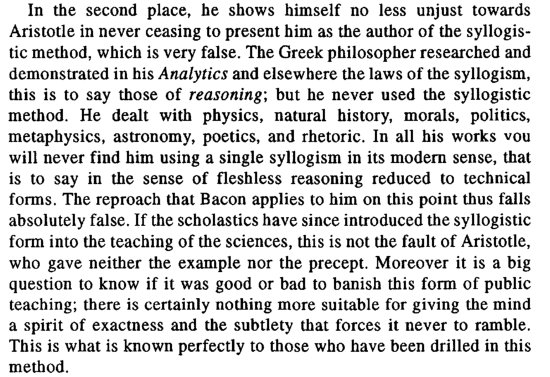 This is why it's weird seeing the Thermidor crowd complain that Aristotle/reason were the downfall of western Christendom: (this isn't a subtweet, Carlo's blocked me) said downfall was predicated on the REJECTION of Aristoteleanism, but Aristotle himself was an empiricist!