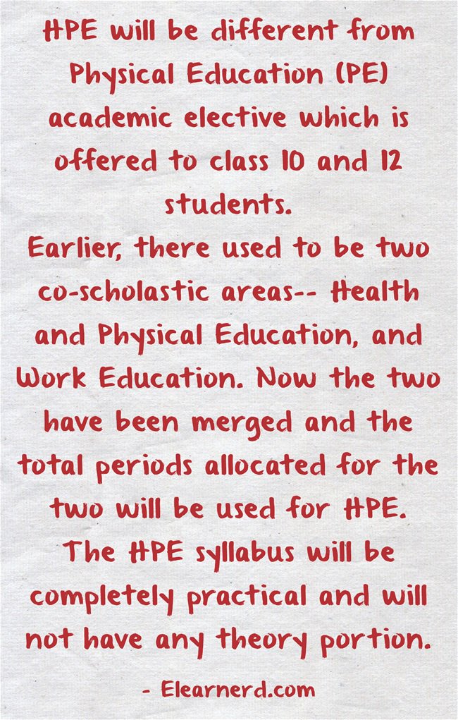 elearnerd's tweet image. CBSE changes curriculum, now Health and Physical Education mandatory from Class 9 to 12. These are the rules.#cbse #CBSEBoard  #CBSE  #STUDENTS  #CLASS #REVIEW #EDUCATION #HPE #cbseboardexams #HealthAndPhysicalEducation #Elearnerd