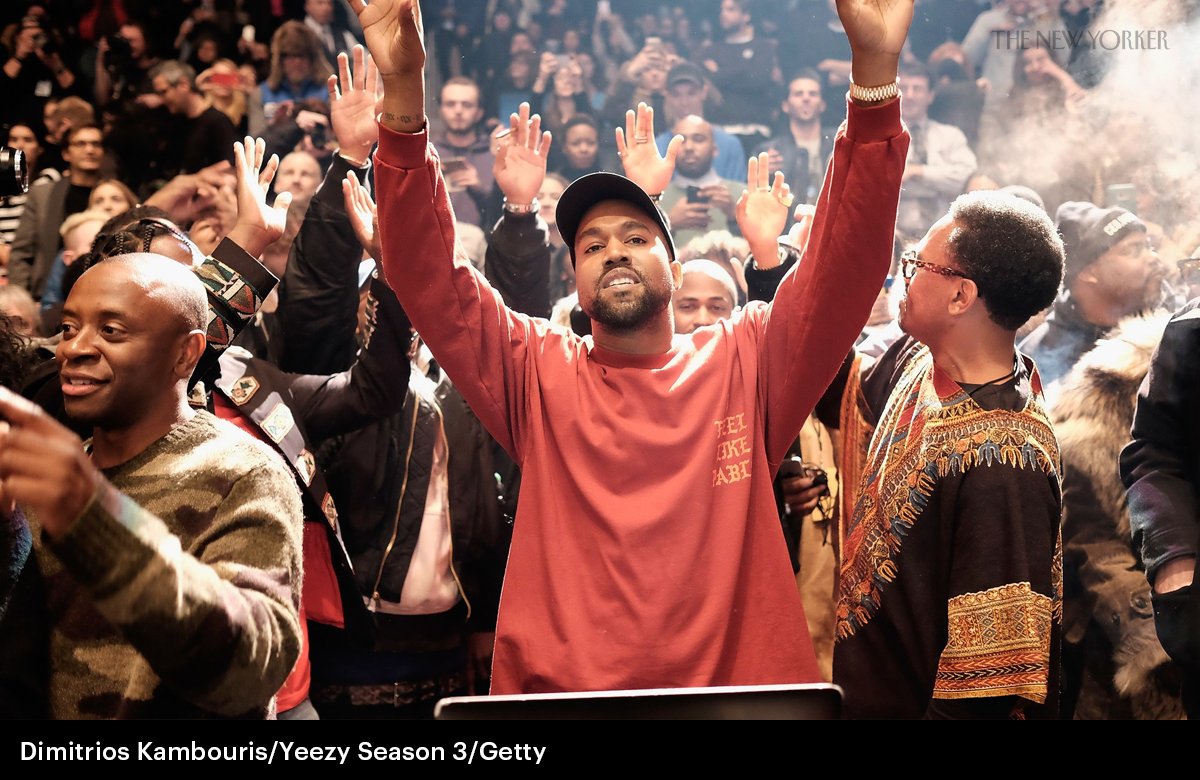 NewYorker's tweet photo. There’s is something confounding about Kanye West’s reappearance on Twitter, and particularly the speed of his recent tweets: https://t.co/lHDwFRWaOv https://t.co/k1RJzm4wTE
