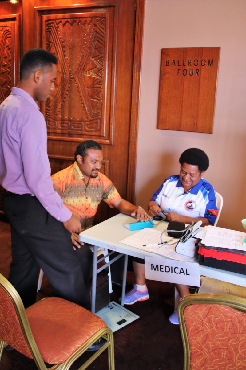 spc_live's tweet image. Ship Safety is important and so is health!The National Maritime Safety Authority PNG have kindly set up a medical team&amp;amp;station during this week of Joint Regional Events currently underway. #3rdDSSF #PacWIMA #ISMCode