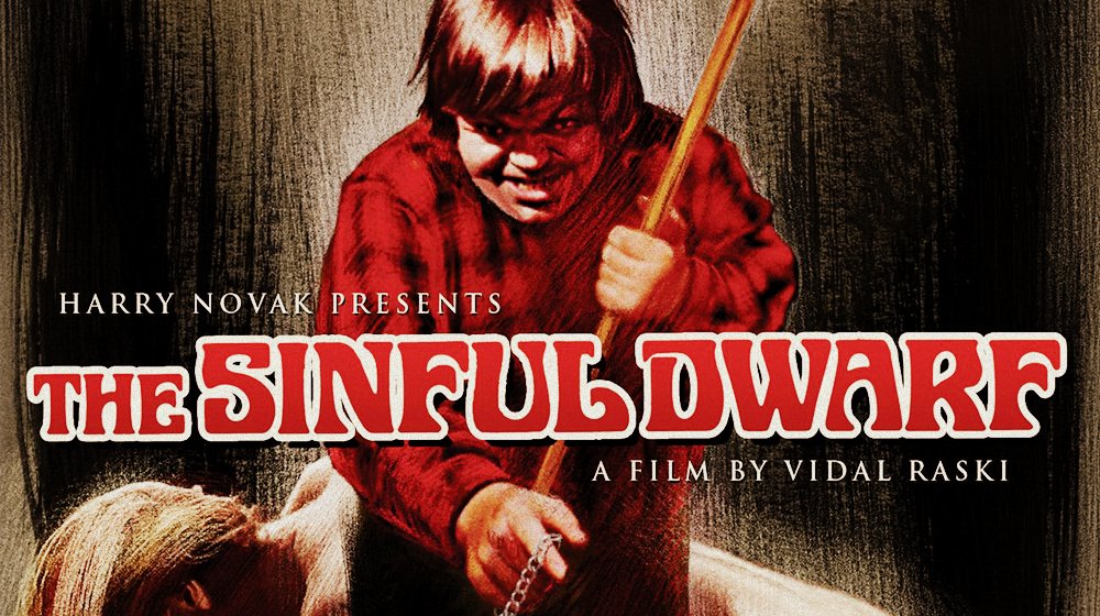 ManiacManor's tweet photo. The Sinful Dwarf (1973):
A sleepy town hides a horrifying secret.
Will our protagonists recognize the evil writing on the wall?!  Or in their willful ignorance, will they write it all off as mere child's play.
 
#DwarfSploitation #AwkwardPorn #bmovies https://t.co/yH4j2pETfV