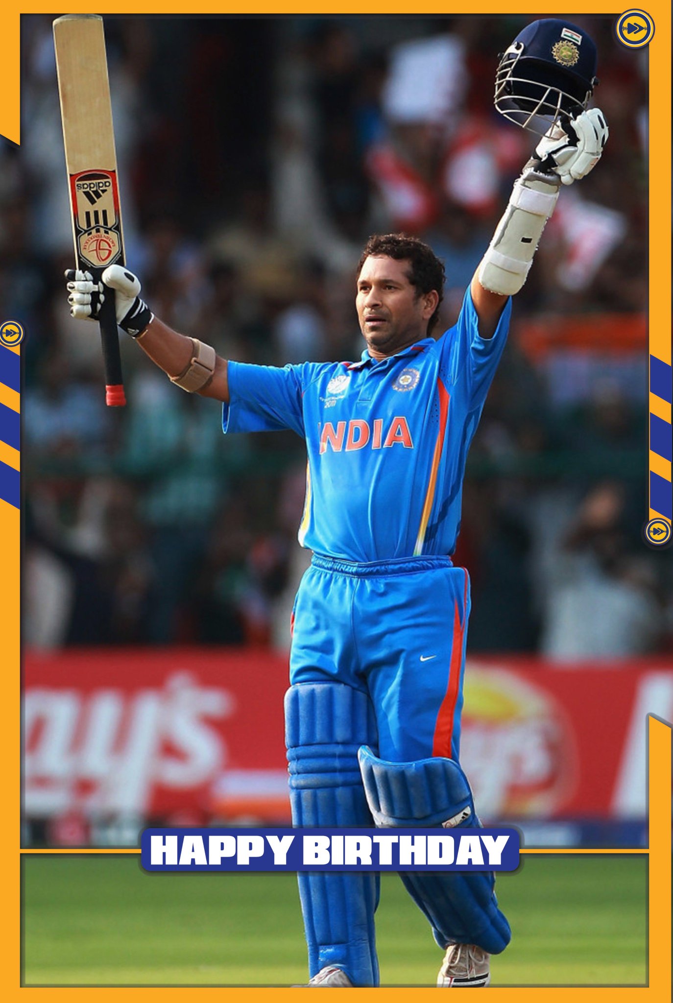 Happy birthday to the god of cricket Sachin Tendulkar  