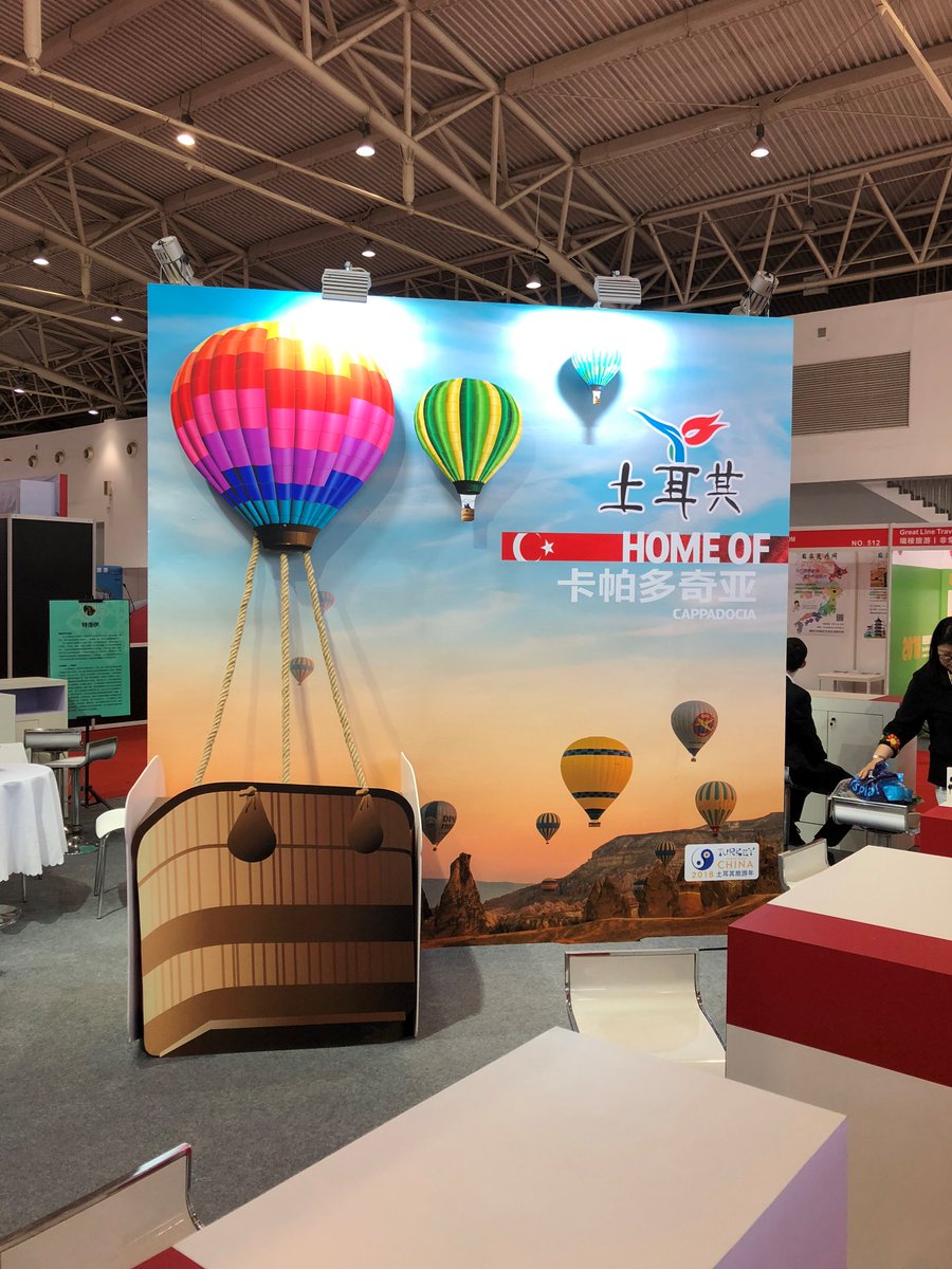 CappadociaDscvr's tweet photo. In order to promote #Cappadocia and develop business with chinese tourism professionals, we have attended #COTTM Fair at #Beijing between 16th-18th of April, there was also an intense interest to Discover Cappadocia's stand https://t.co/EZQ4zMlJKY