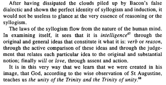 So, now that Maistre's debunked the literally confused logic of Bacon, it's time to explain how things really work, which means it's time to get SCHOLASTIC.