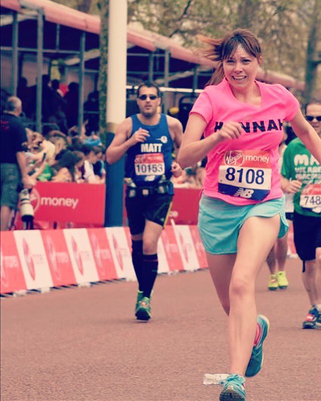 SpanWHU's tweet photo. I always promise Izzie a sprint finish, like she does in her races &amp; after how incredibly challenging the heat/ humidity were, I think the pain &amp; tears on my face show it well! 

#UKRunChat
#vlm2018 
#BornToBeADHD 
#theectopicpregnancytrust
#NewProfilePic 
#OfficialRacePic https://t.co/Oxi6tNhlqI