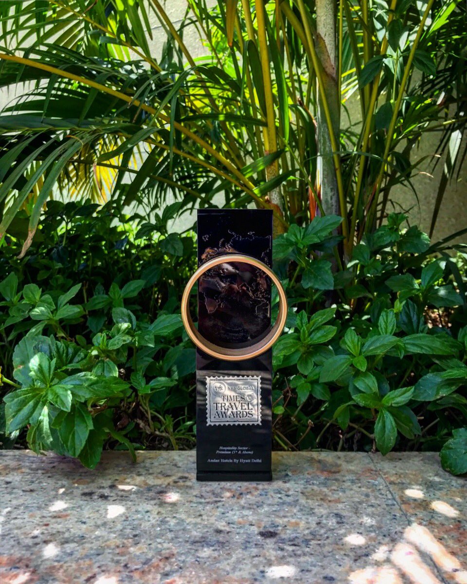 AndazDelhi's tweet photo. Humbled yet again for April is turning out to be very kind. Received @asiaSpaIndia award for ‘Best New Spa’ at the GeoSpa asiaSpa India Awards 2017. 
Also received the ‘Best Hospitality in a Five Star Category’ at the VFS Global Times Travel Awards.😊 #AndazDelhi #401Reasons https://t.co/50InmFwnuu
