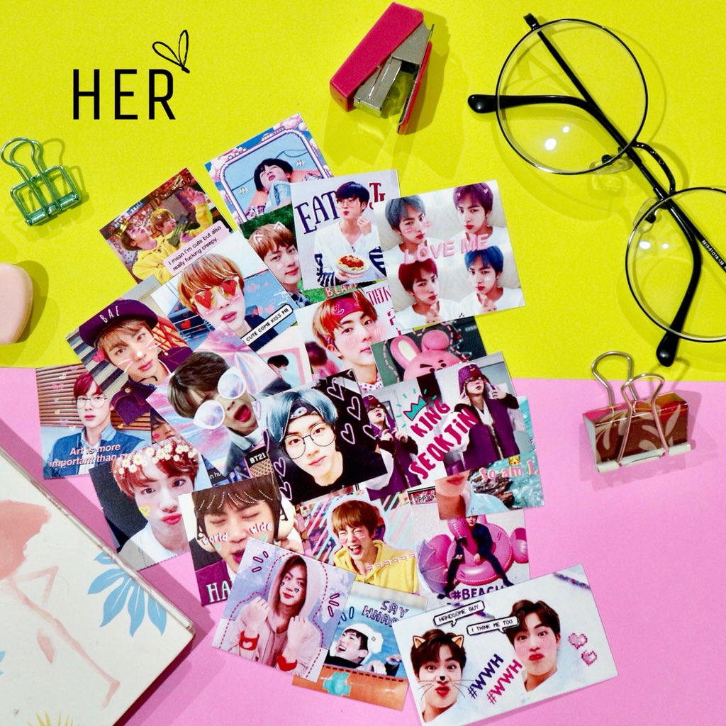 her_collections's tweet photo. 🌈 Calling all JIN Stans! 
HER ~ Seokjin Collection Set for only P200 🎉

🌷3pcs 4R Bubble Head Photo cards
🌷5pcs Transition Photo cards
🌷1 set Jin Planner Stickers (25pcs)
🌷FREE 2pcs Fan art Photo cards ✨

SF:MM 50/Prov130
ETA May ‘18
#HERfinstudio #HERupdate #BTSJIN #BTSPH https://t.co/eSx7hur1fK