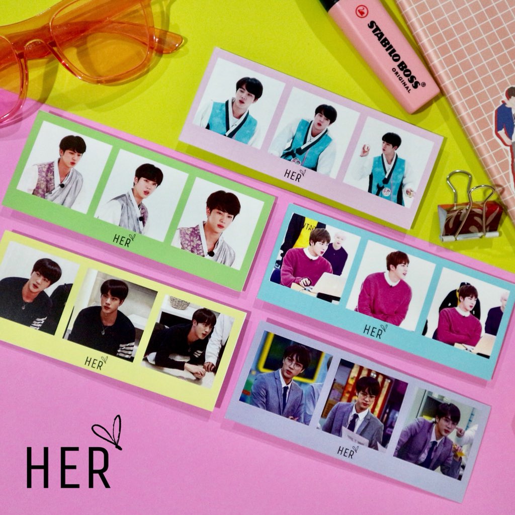 her_collections's tweet photo. 🌈 Calling all JIN Stans! 
HER ~ Seokjin Collection Set for only P200 🎉

🌷3pcs 4R Bubble Head Photo cards
🌷5pcs Transition Photo cards
🌷1 set Jin Planner Stickers (25pcs)
🌷FREE 2pcs Fan art Photo cards ✨

SF:MM 50/Prov130
ETA May ‘18
#HERfinstudio #HERupdate #BTSJIN #BTSPH https://t.co/eSx7hur1fK