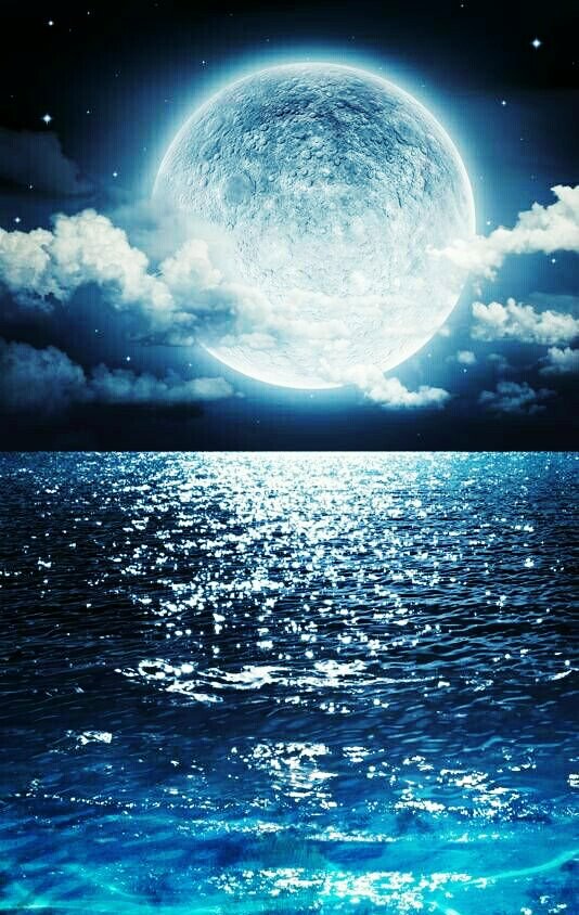 naturalpick's tweet photo. Amazing pic of the ocean&amp;moon https://t.co/XZjd35WED4