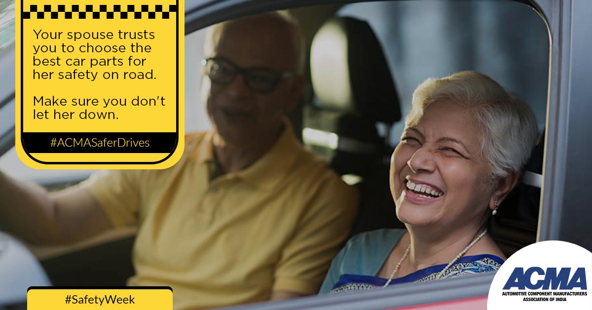 ACMAIndia's tweet photo. Accidents on road not just break trust, but lives. Make sure you choose only genuine car parts to avoid chances of any mishap. Stay Safe. #ACMASaferDrives #NationalRoadSafetyWeek @MORTHIndia https://t.co/sFvX0wGlEA