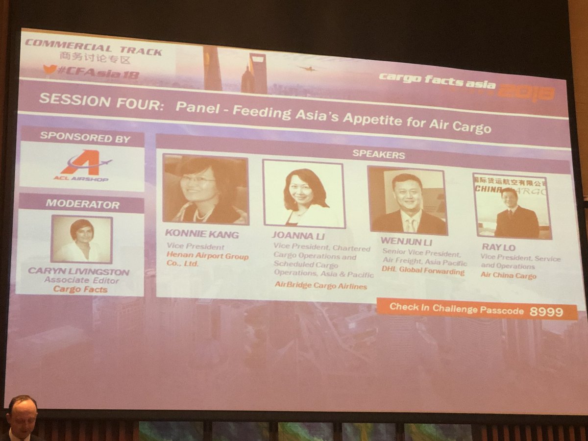 johnackermanIII's tweet photo. Ray Lo, VP @airchina Cargo, shares the 3 T’s critical to perishable cargo handling- Temperature, Time, Trust- at @CargoFacts #CFAsia18. @DFWAirport new perishable handling facility takes care of all 3! https://t.co/bZdV7SLlfv