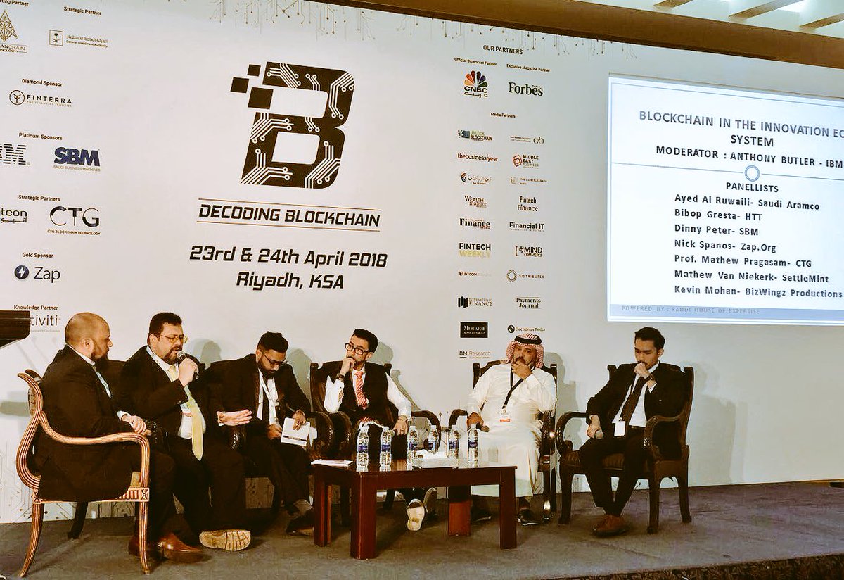 ZapProtocol's tweet image. &quot;Saudi Arabia is stepping into the future as it embraces the blockchain&quot; - Zap and @BitcoinCenterNY founder @nickspanos speaking today at the #DecodingBlockchain #KSA conference today in #Riyadh $ZAP #bitcoin #blockchain #cryptocurrency #smartcontracts