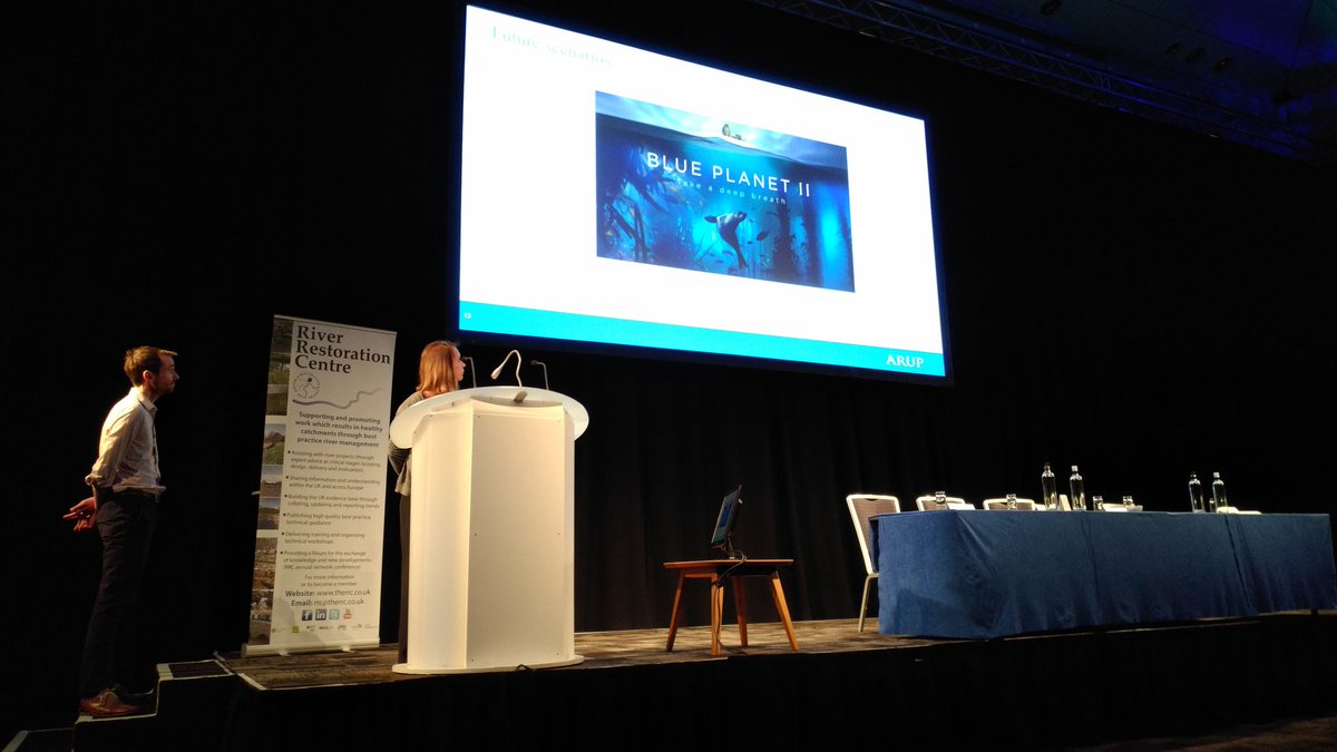 RRCmartin's tweet photo. Oana Iacob @arup Can we be more like Blue Planet to promote river restoration benefits? #RRCNottingham https://t.co/qydVoVyIQH