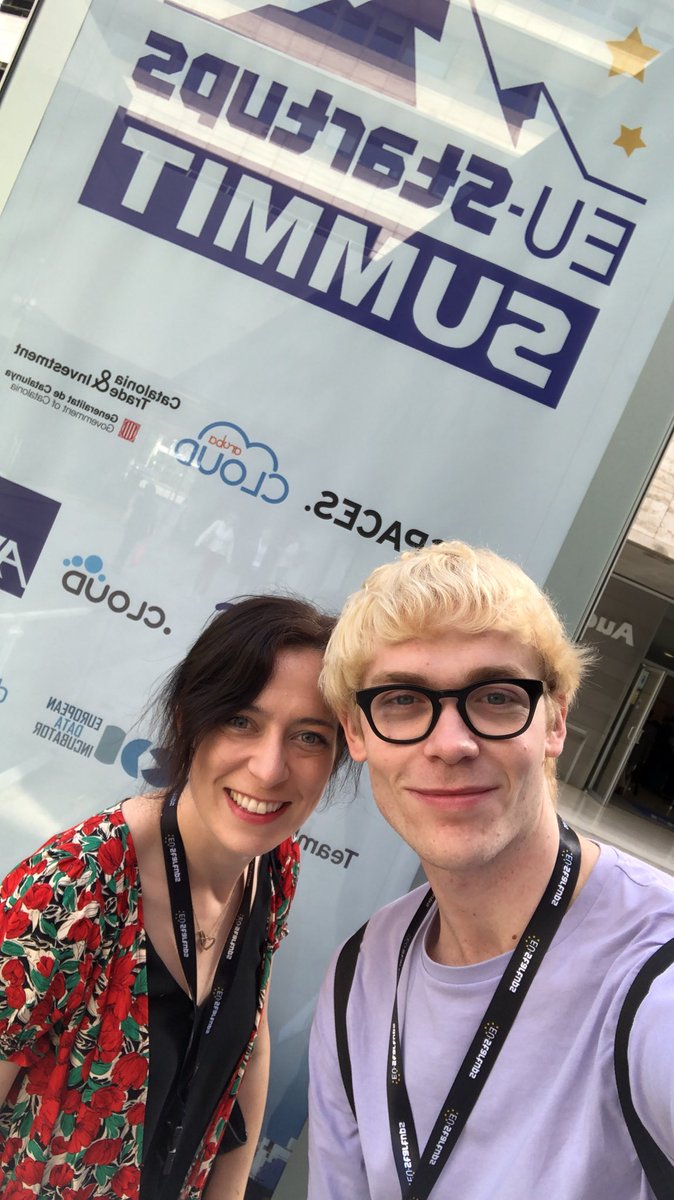 Meet Laura and Calvin! We’re here at @EU_Startups #eustartups summit, come say hi! 😎
