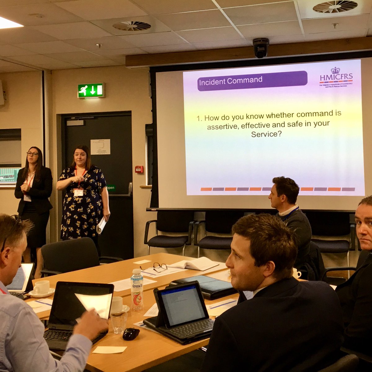 Laura Gibb and <a href="/Sab_CohenHatton/">Dr Sab Cohen-Hatton</a> asking services about ‘assertive, effective and safe command’.
National Operational Guidance is the benchmark.
<a href="/UKFireandRescue/">UK Fire and Rescue</a>