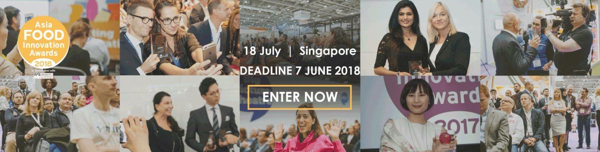 Speciality_Asia's tweet image. Asia Food Innovation Awards 2018 have landed!We’re proud to partner with @FoodBev to bring you the first Food Innovation Awards.Enter now &amp;amp; get additional brand mileage via this leading platform. Winners to unveil on 18 July at the shows. #sffa 

Link:
foodbev.com/asiaawards/