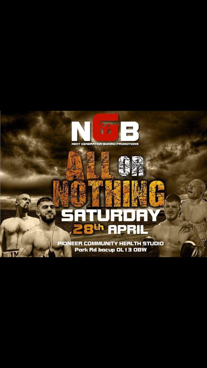 This is one event not to be missed.... this Saturday! Tickets still available at reception. Once they’re gone they are gone 🥊 don’t miss out!!! #event #boxing #NGB #bacup #rawtenstall #whitworth #rossendale