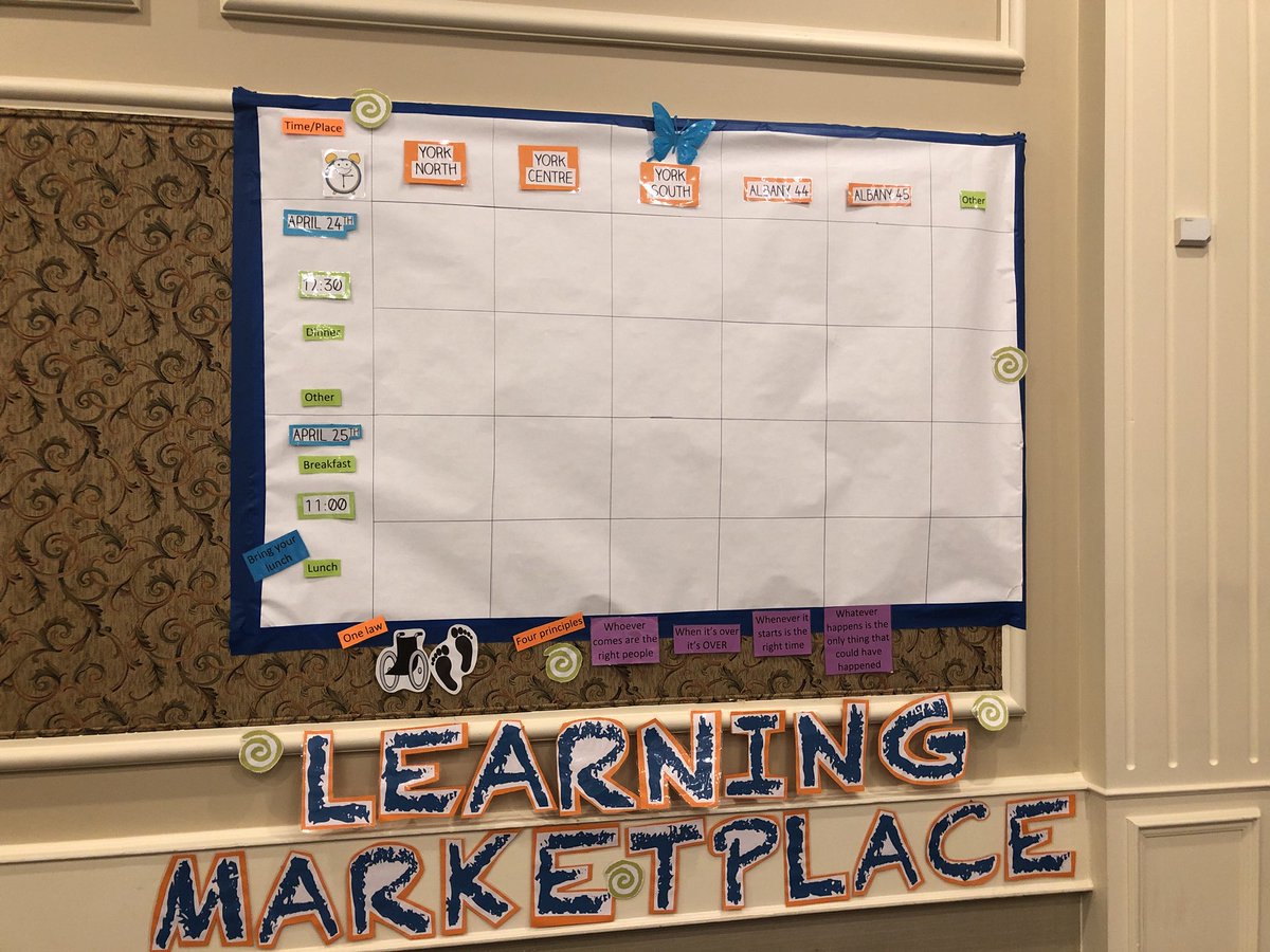#ONGathering2018 learning marketplace ready to fill up!