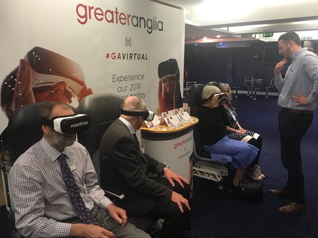 EastSuffolkLine's tweet photo. @greateranglia #CommunityRail Conference today with a chance to try #GAVIRTUAL @ACoRPOffice @transportgovuk https://t.co/3smTatn25G