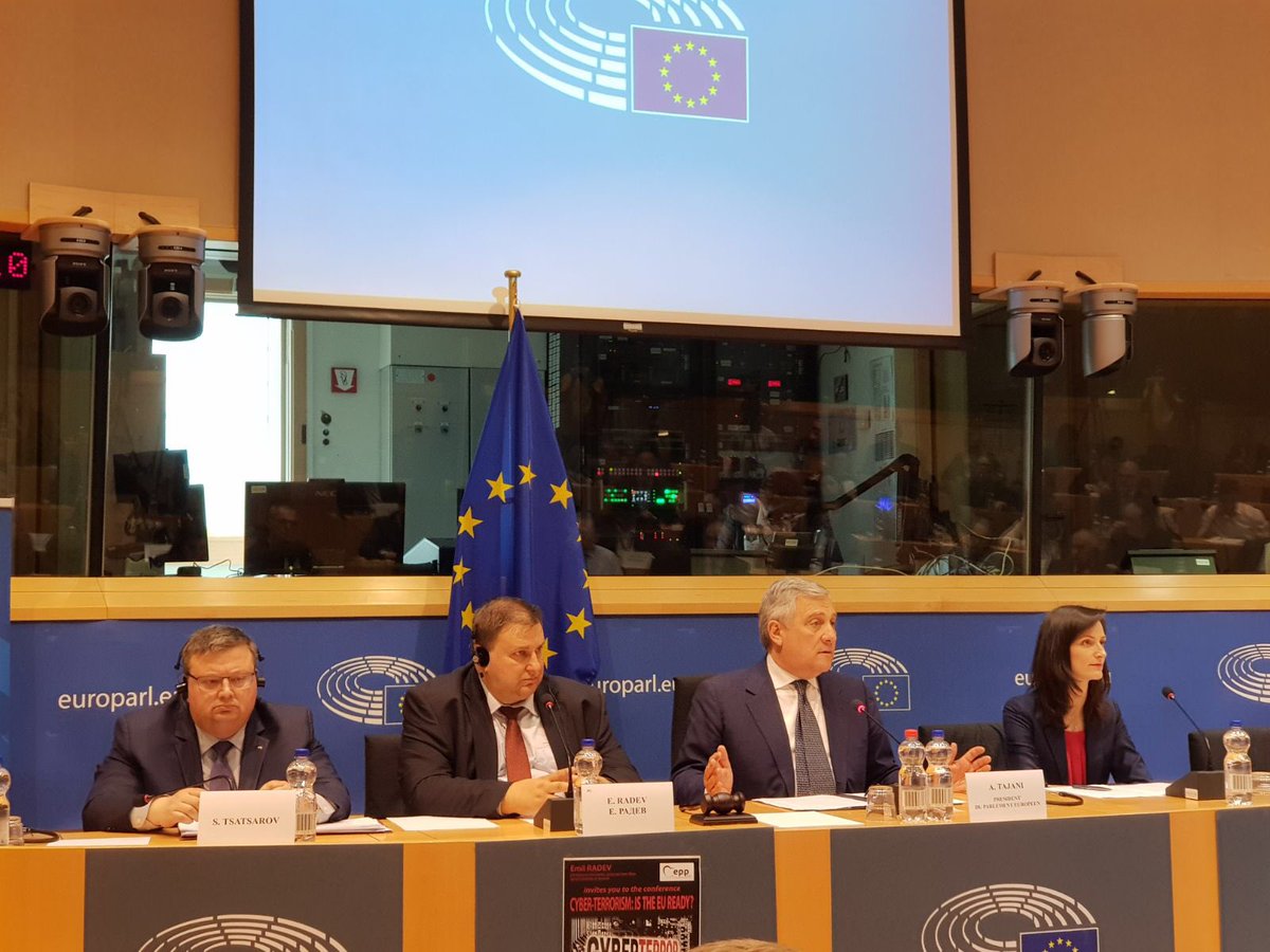 GabrielMariya's tweet photo. Thank you @Emil_Radev 4 excellent conf. #CyberSecurity. It is time to act &amp; support the adoption of #Cyberpackage #NIS @enisa_eu. #EUCitizens &amp; #EUbusinesses need to be protected against #cyberthreats &amp; have #competences in #Cyberhygiene We are committed to making this a reality https://t.co/91o2zVmACZ