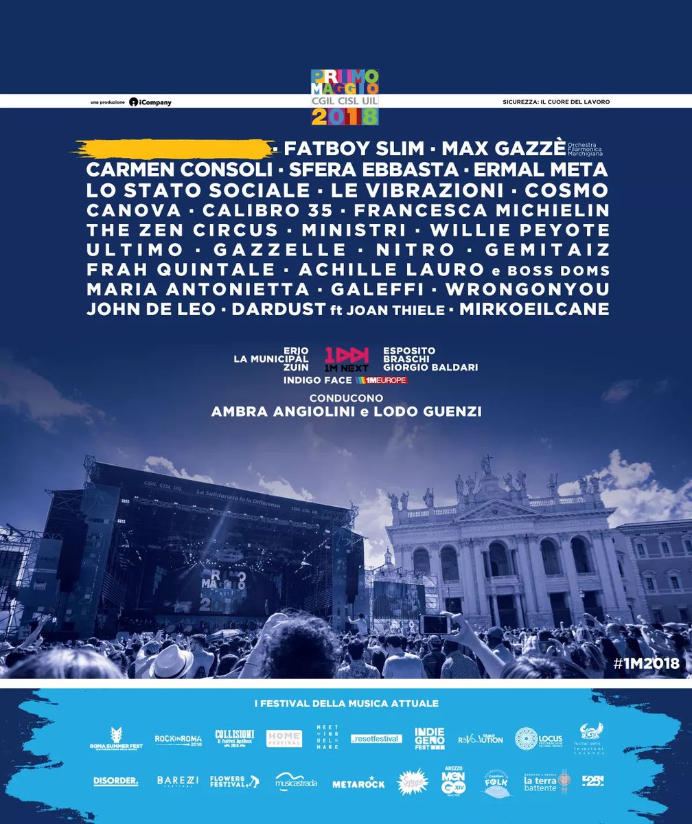 E quindi chi manca? 🤔 #1M2018 #1maggio