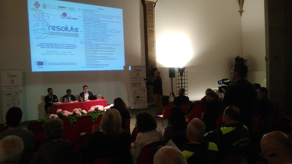 <a href="/RESOLUTE_eu/">RESOLUTE Project</a> final event in #Florence with <a href="/lorenzo_perra/">lorenzo perra</a> - Community #Resilience strengthened, innovation enhanced