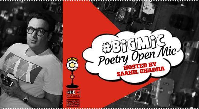 Tonight. Open mic Poetry. @saahilchadha as a very special host. Registrations @bigmicgigs @alivehive 
#openmic #poetrycommunity #poetry #Mumbai #bandra #khar