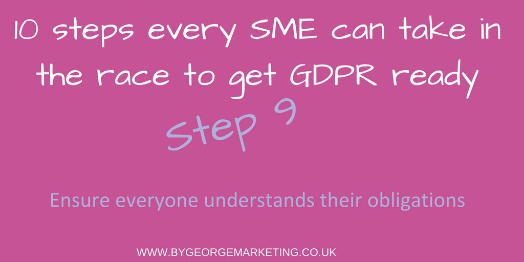 You need to bring others with you on your GDPR journey and ensure everyone understands their obligations. Read more here buff.ly/2GiGOHy #GDPR #GDPRcompliance #GDPRready