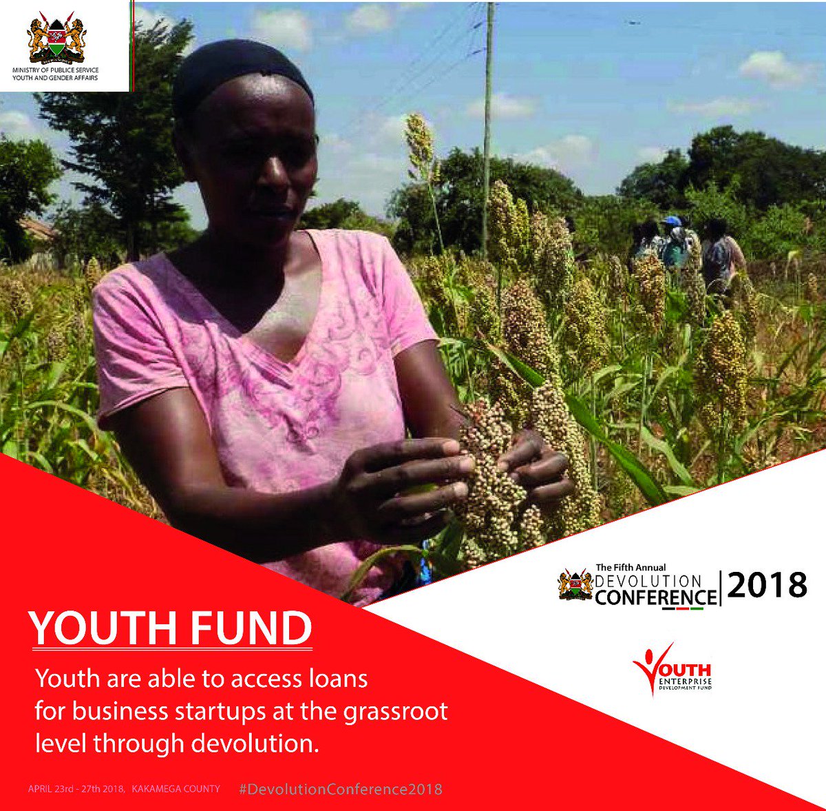 brandsfacts's tweet photo. #DevolutionConference2018 Devolution has enabled young people to access affordable loans and business development support services at the grassroots. @YouthFund_Ke https://t.co/mKGqOaNQwV