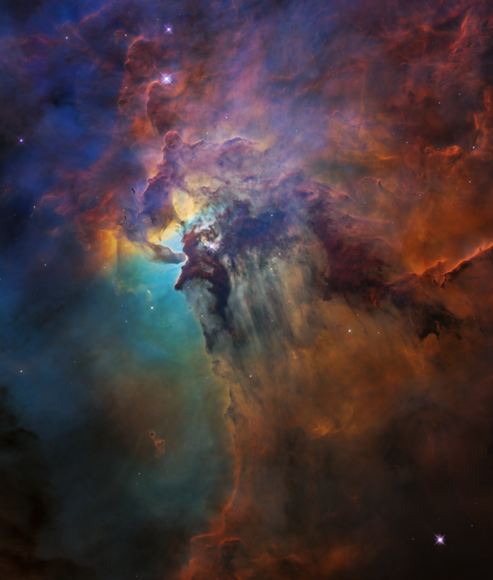 EuroSpaceHist's tweet photo. And to celebrate the 28th anniversary of the launch of the @HUBBLE_space telescope, this image taken by Hubble of the Lagoon Nebula, a vast stellar nursery located 4,000 light-years away (Pic: #NASA, #ESA, #STScl) https://t.co/6SSPZ0atkQ https://t.co/SUzAZm1o0B