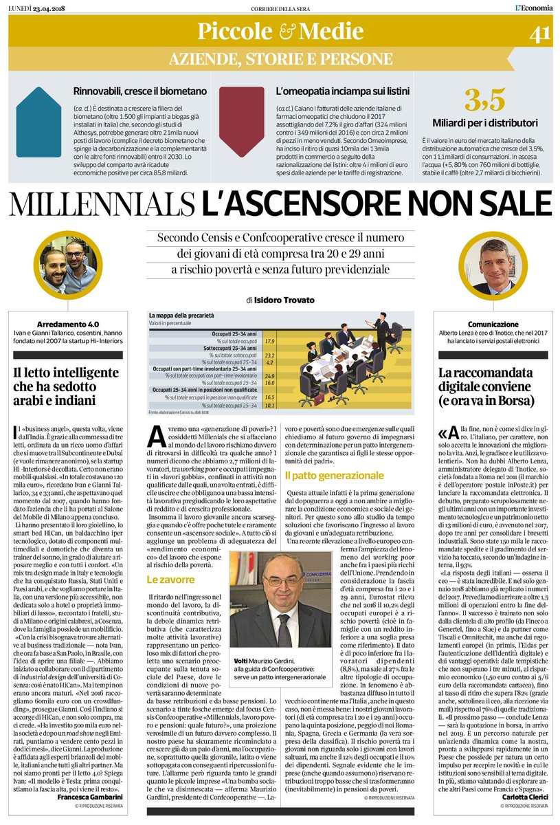 tNotice's tweet photo. La raccomandata elettronica: i primi brillanti risultati dell'investimento su #innovazione e sul #digitale . Carlotta Clerici scrive del caso di @tNotice sulle pagine di @L_Economia.
#digitaltransformation #tNotice #laRaccomandataElettronica https://t.co/ccsUQm4nad