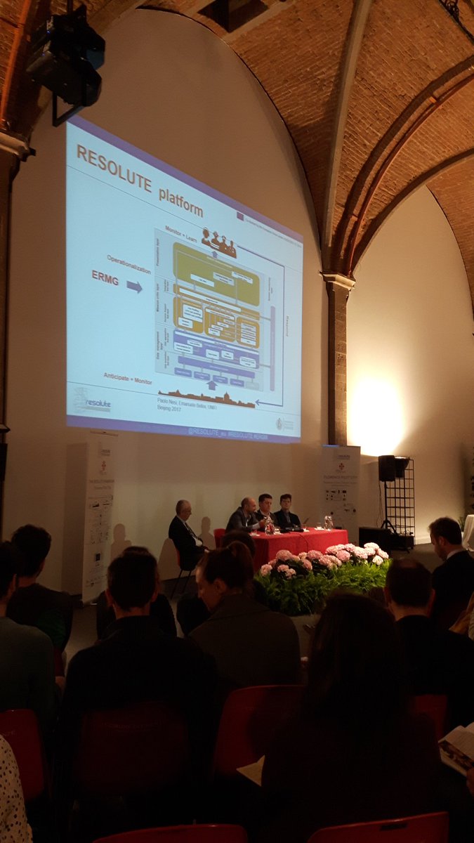 Reinforcing the collaboration among  city's actors and people increasing awarness training and communication on resilience and #actiontotake thanks to Europe #H2020 <a href="/RESOLUTE_eu/">RESOLUTE Project</a> #cities4europe @EUROCITIEStweet <a href="/comunefi/">Comune di Firenze</a>