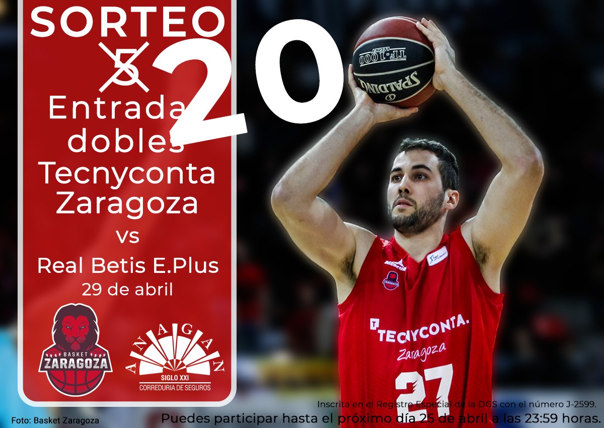 Ahora más que nunca <a href="/BasketZaragoza/">BasketZaragoza</a> necesita nuestro apoyo por eso, en vez de 5 #entradas dobles vamos a sortear 20!! ¡¡Tienes hasta mañana miércoles para participar!!

👉Ser seguidor de <a href="/ANAGANSEGUROS/">ANAGAN SIGLO XXI</a>
👉comparte 
👉comenta con quién irías

Bases legales👉bit.ly/2vodazU
