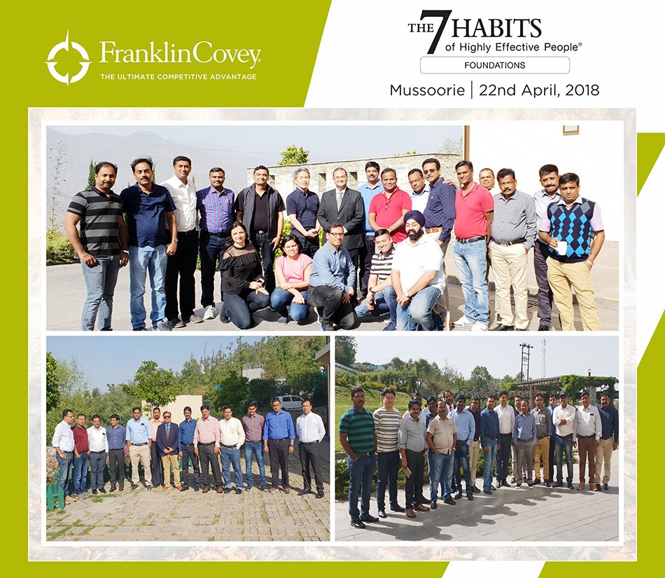 FranklinCovey_I's tweet photo. #FranklinCovey #India Conducts Three #7Habits #openprograms at #Mussoorie, #Uttrakhand on 22nd April 2018 .
Click here for upcoming workshops https://t.co/e4927yE1O1 https://t.co/33Eghghj7N