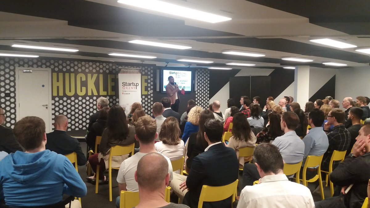 Honored to host @StartupGrindDUB and @colmlyon in @Huckletree last night.. Truly an inspiring story #startups #irishtech #FinTechs