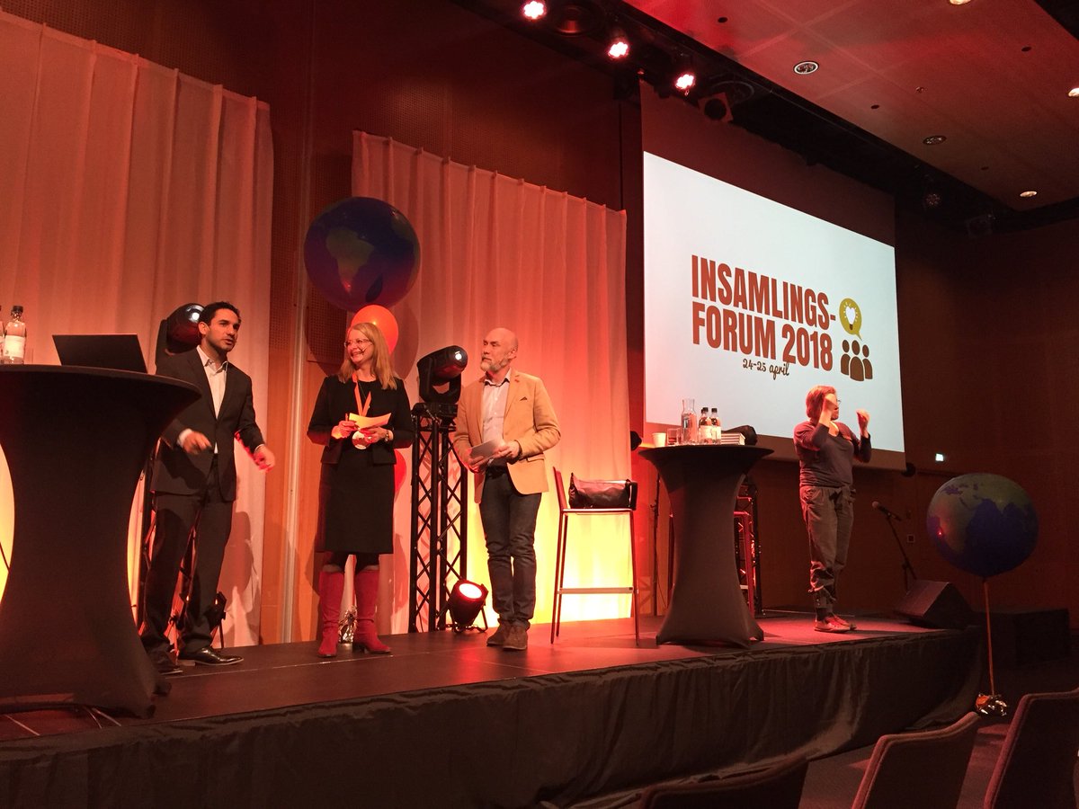 ”I Sverige har vi inga samhällsutmaningar som vi inte kan lösa” positiv inledning av civilministern under #insamlingsforum