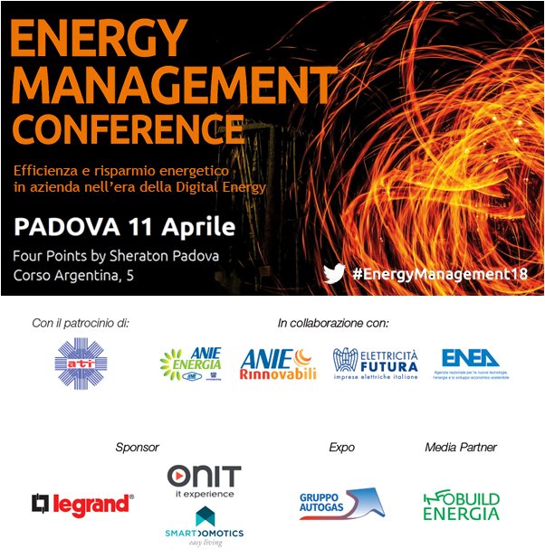 soiel_it's tweet photo. #EnergyManagement18 Guarda il video reportage del convegno svoltosi a Padova l'11 aprile @BTicino #GruppoAutogas #OnitGroup #SmartDomotics #ATI @ENEAOfficial #ANIEEnergia #ANIERinnovabili @E_Futura @IB_Energia Prossima tappa a #Milano il 26 ottobre. https://t.co/sMfH08Lq5E https://t.co/ZP1wpoNZoH