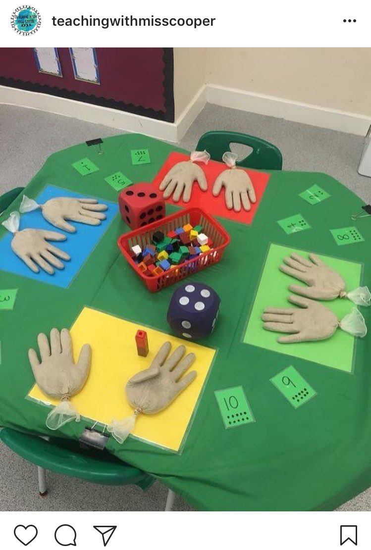 This is a great hands-on activity to help students practice friends of 10! 🖐🏻🖐🏻 #ACUedu_p