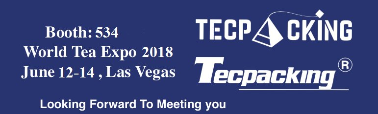 Parrytecpacking's tweet image. Tecpacking will attend the WORLD TEA EXPO 2018, from June 12 to June 14, 2018, Las Vegas Convention Center, south hall, Booth No. 534