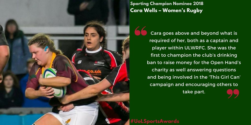 UOL_Sport's tweet photo. ๐ข Sports Awards Shortlist Announcements ๐ข
Sporting Champion see's 3 fantastic nominations who have dedicated their time and effort to promoting inclusivity in sport whilst aiding others to overcome barriers to participating in sport!
#UoLSportsAwards https://t.co/RPhloIu0Bn