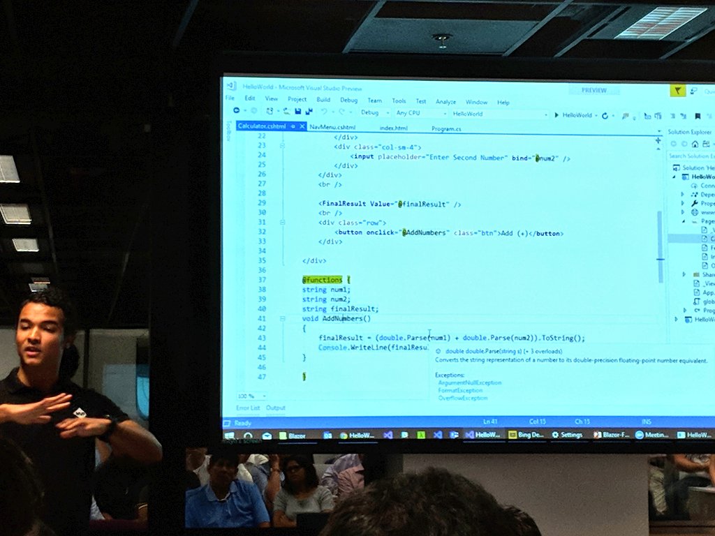 luizbon's tweet image. Look at the "bind" attribute @GeoffreyHuntley, wonder if #reactiveui could work with #blazor. @IbraheemOM
